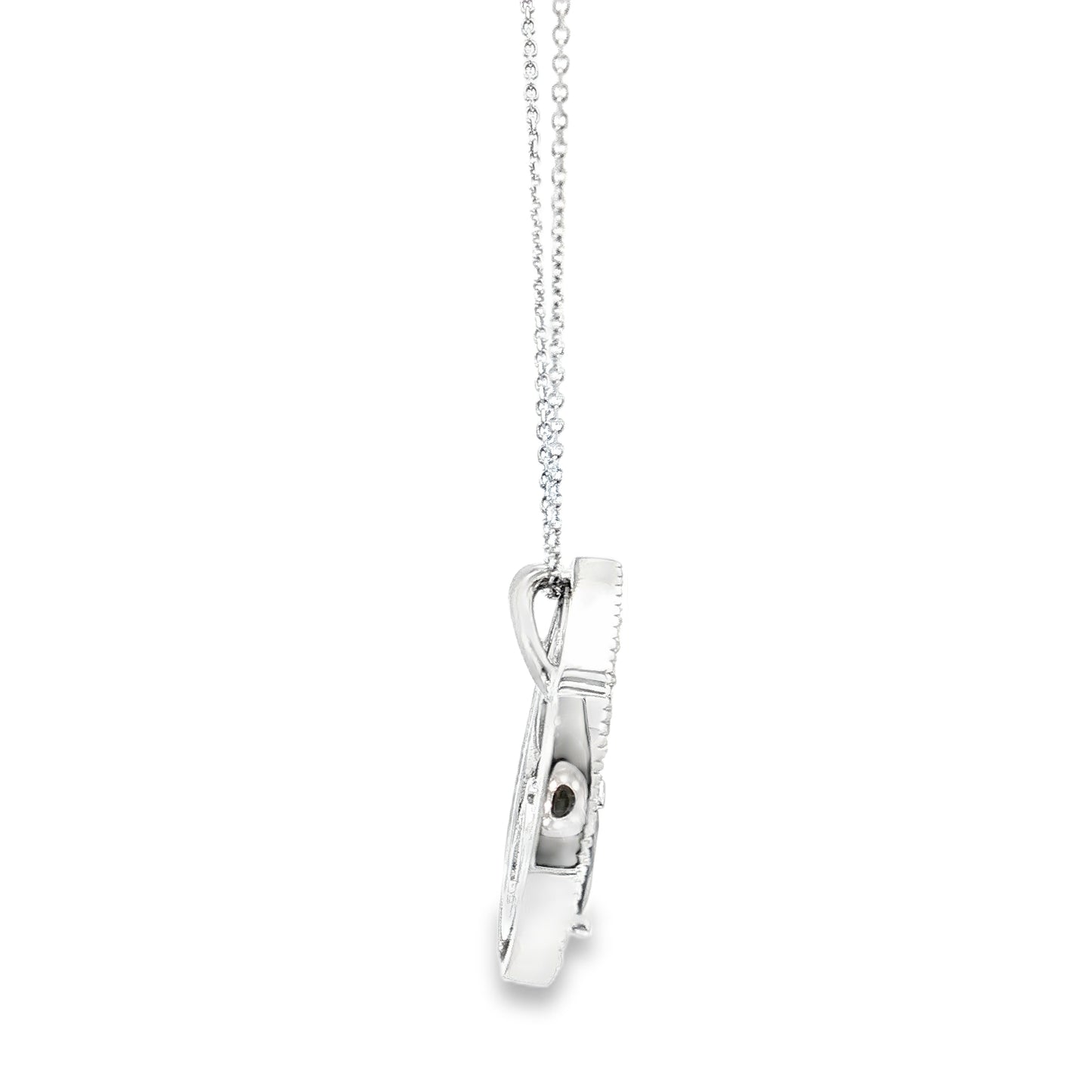 White Gold Sapphire & Diamond Necklace