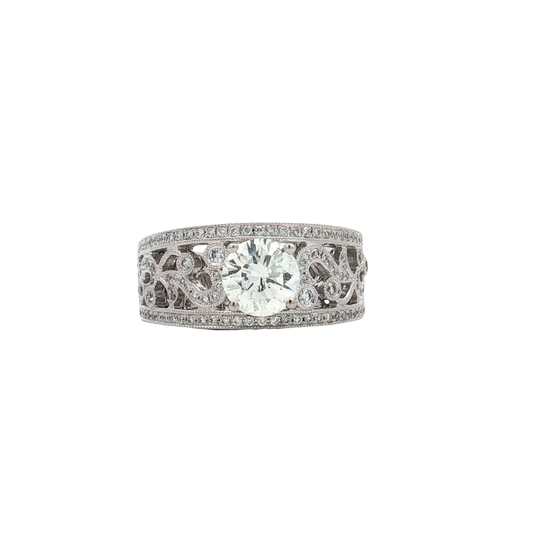 White Gold Diamond Bridal Ring