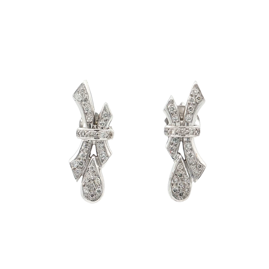 White Gold Diamond Earrings