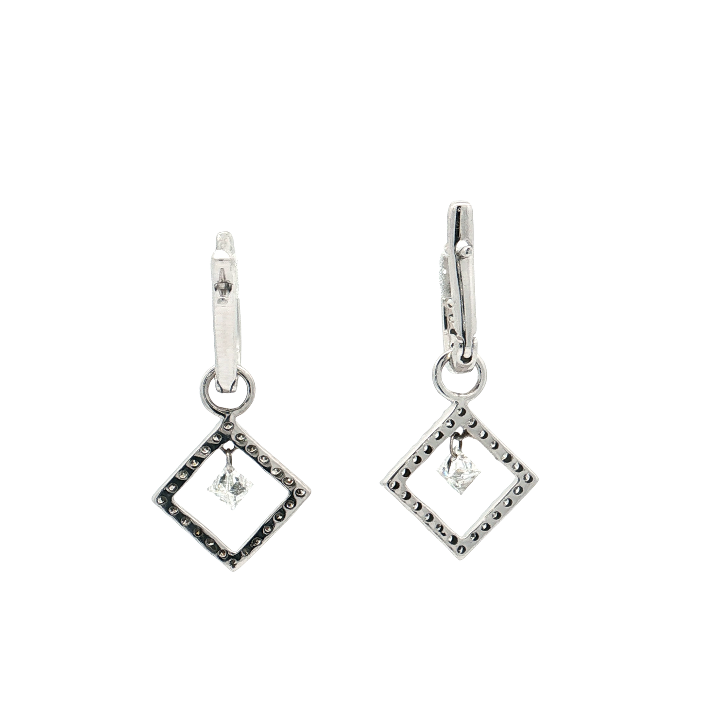 White Gold Diamond Earrings