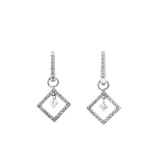 White Gold Diamond Earrings