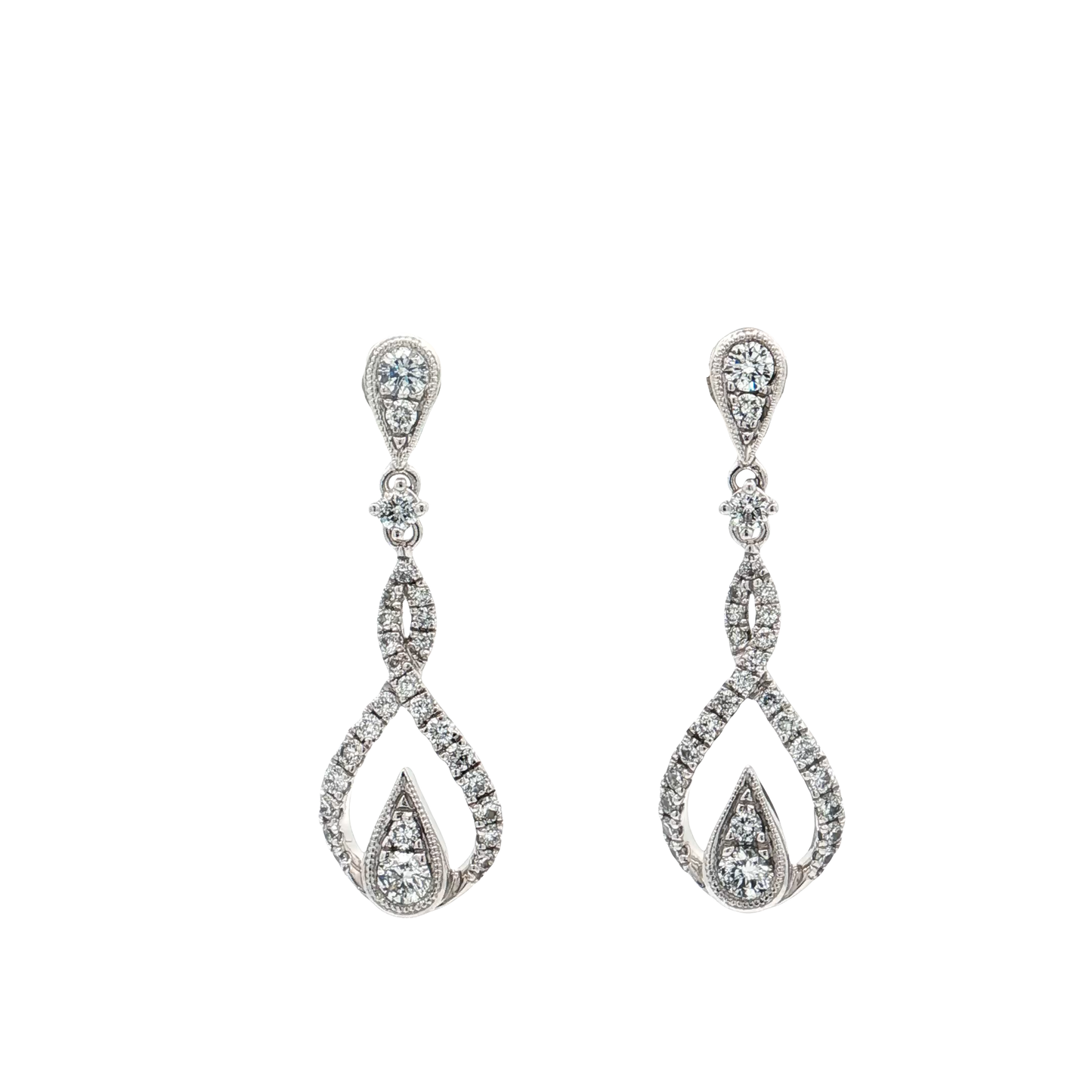 White Gold Diamond Earrings