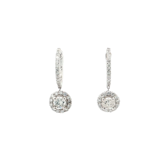 White Gold Diamond Earrings