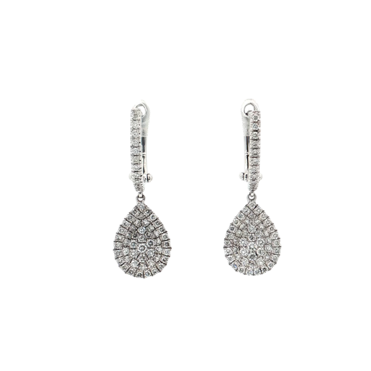 White Gold Diamond Earrings