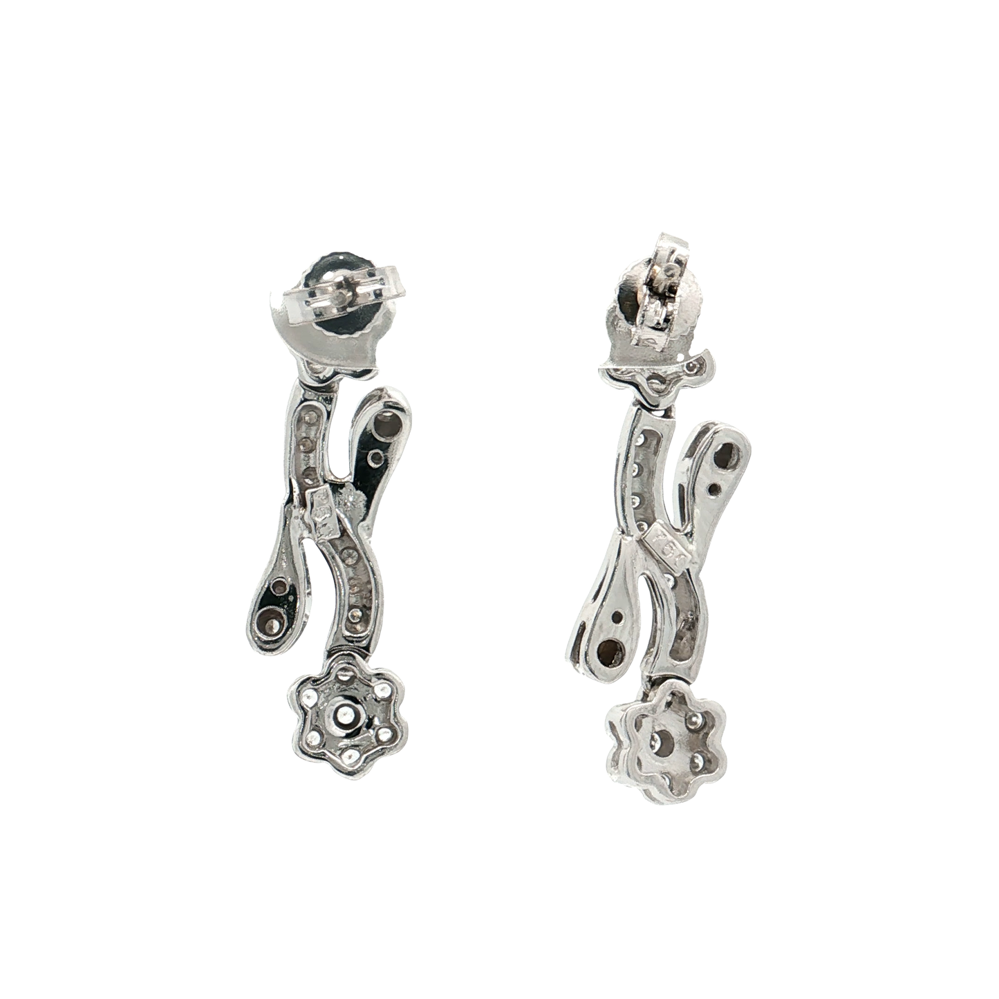White Gold Diamond Earrings