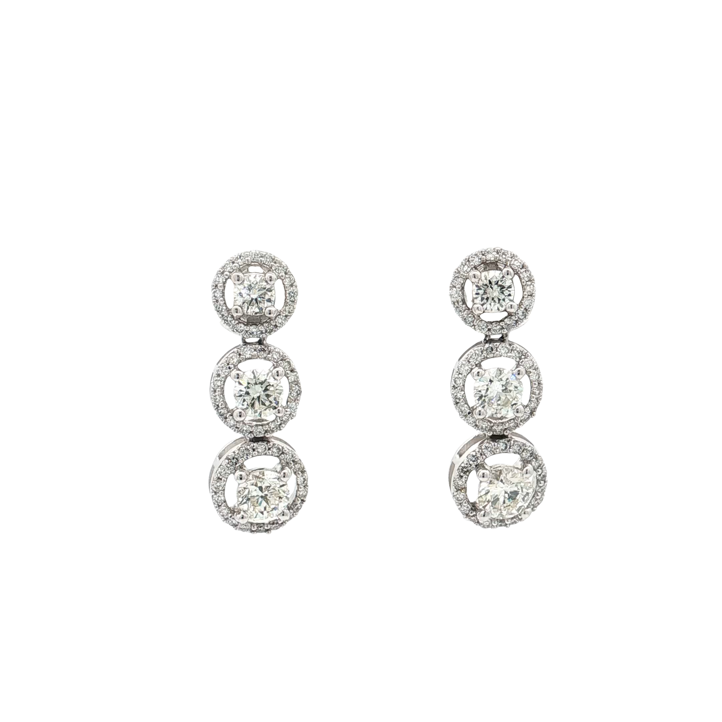 White Gold Diamond Earrings
