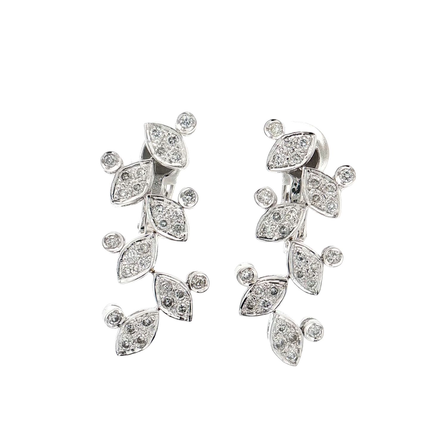 White Gold Diamond Earrings