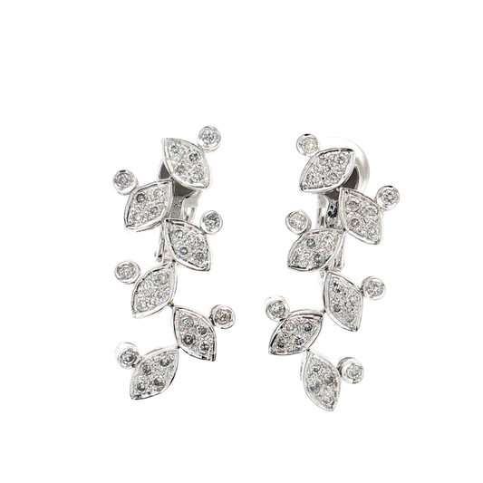 White Gold Diamond Earrings
