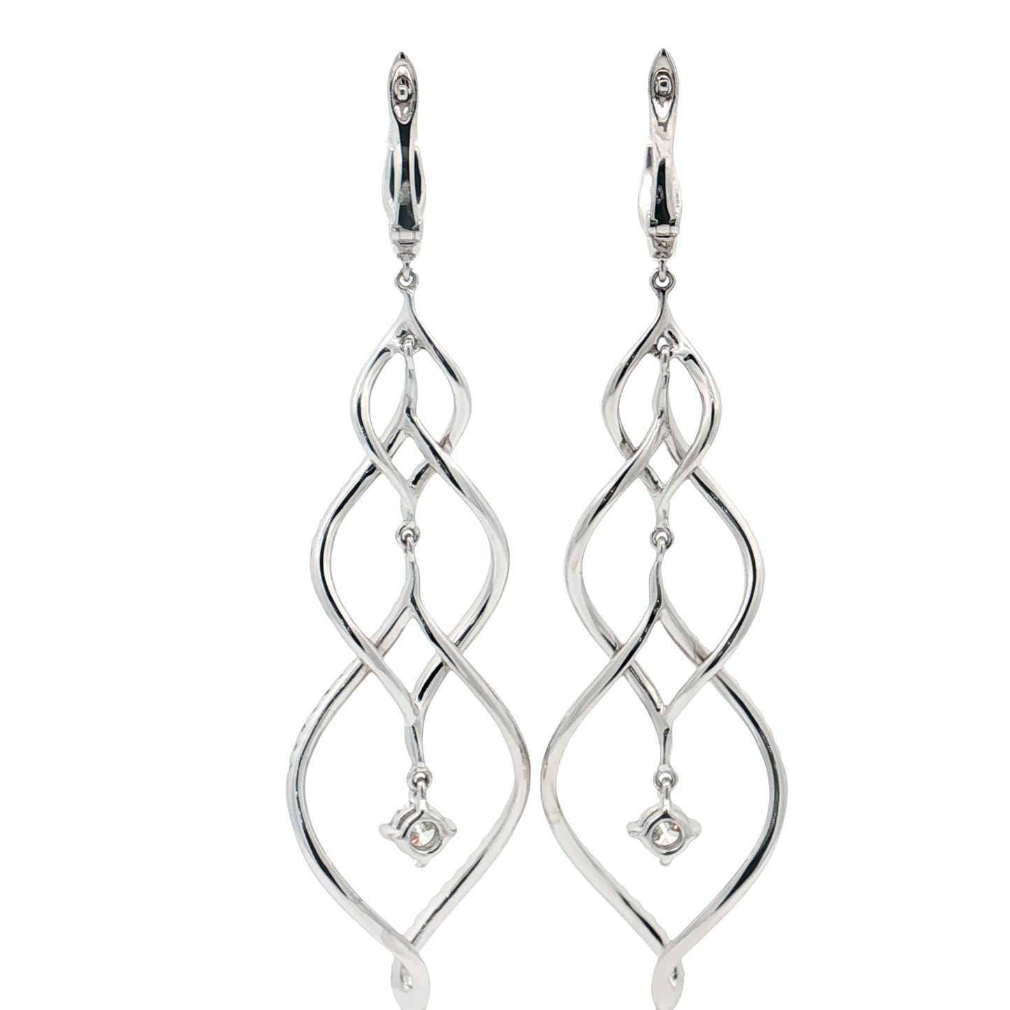 White Gold Diamond Earrings