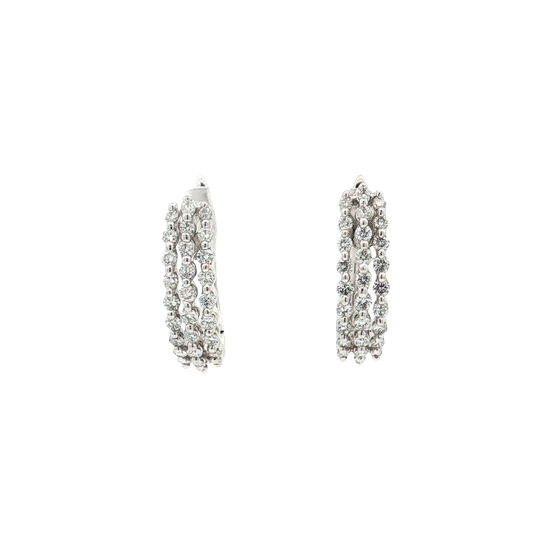 White Gold Diamond Earrings