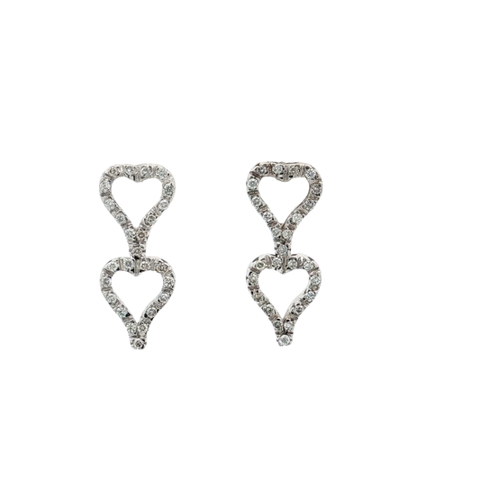 White Gold Diamond Earrings
