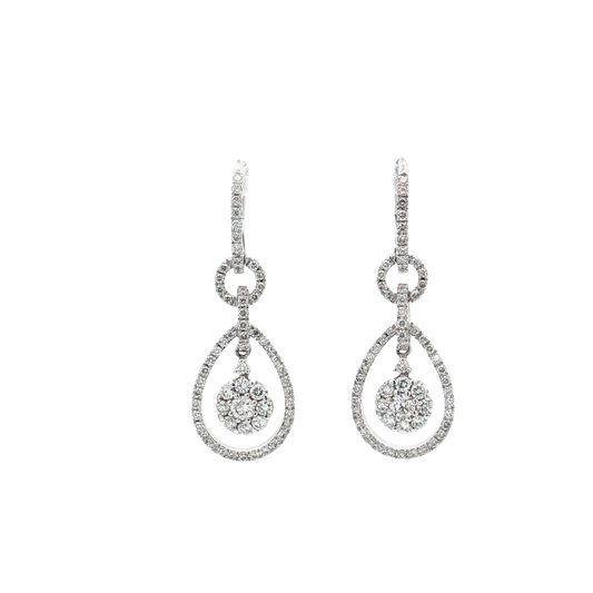 White Gold Diamond Earrings