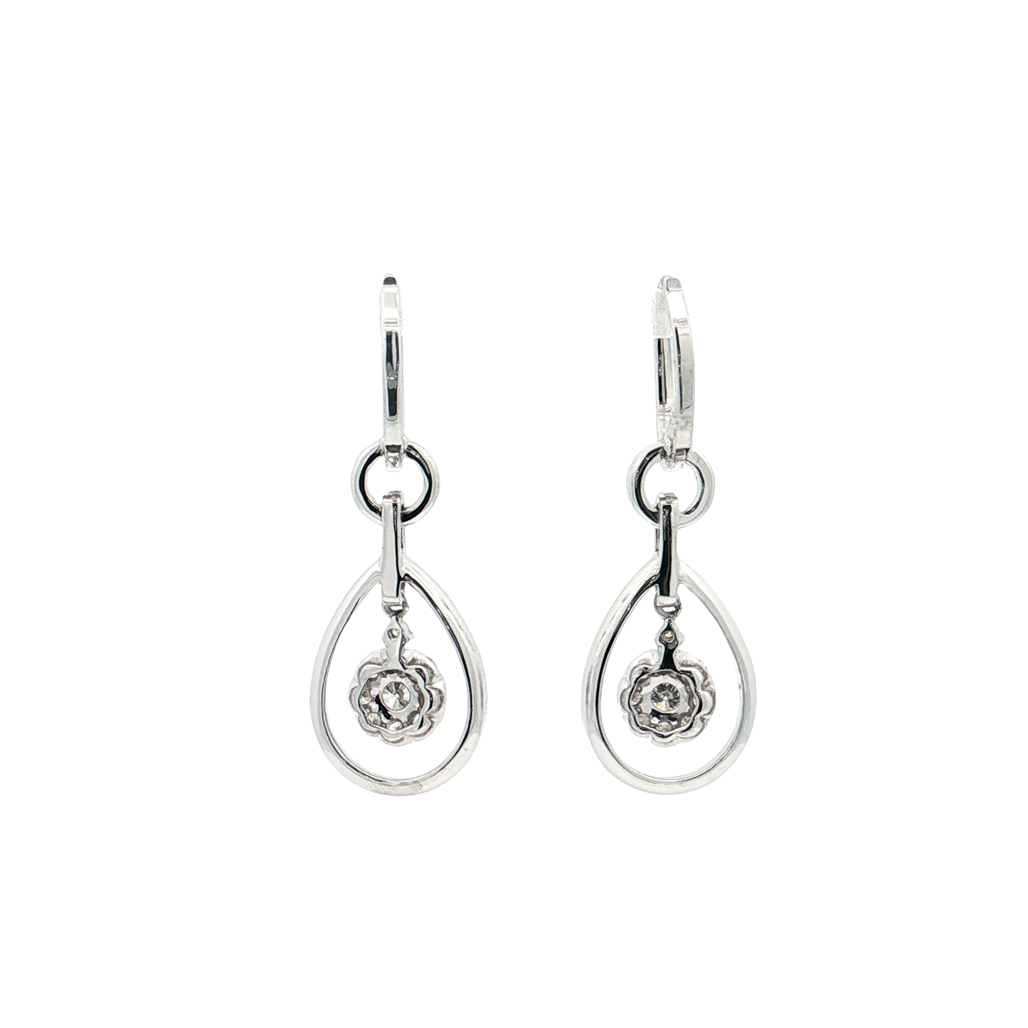 White Gold Diamond Earrings