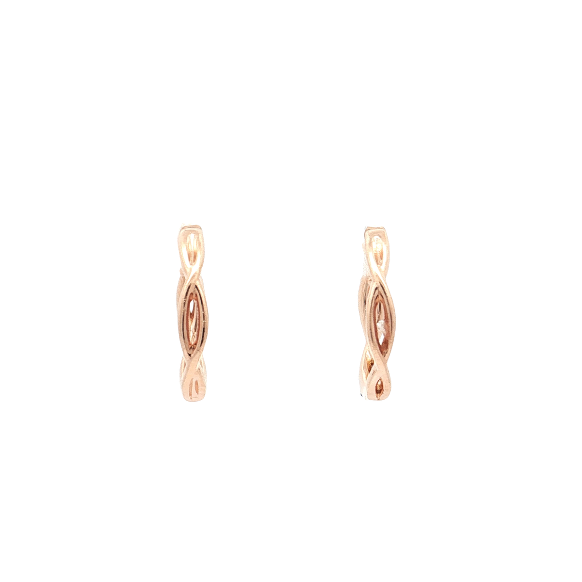Rose Gold Diamond Hoops