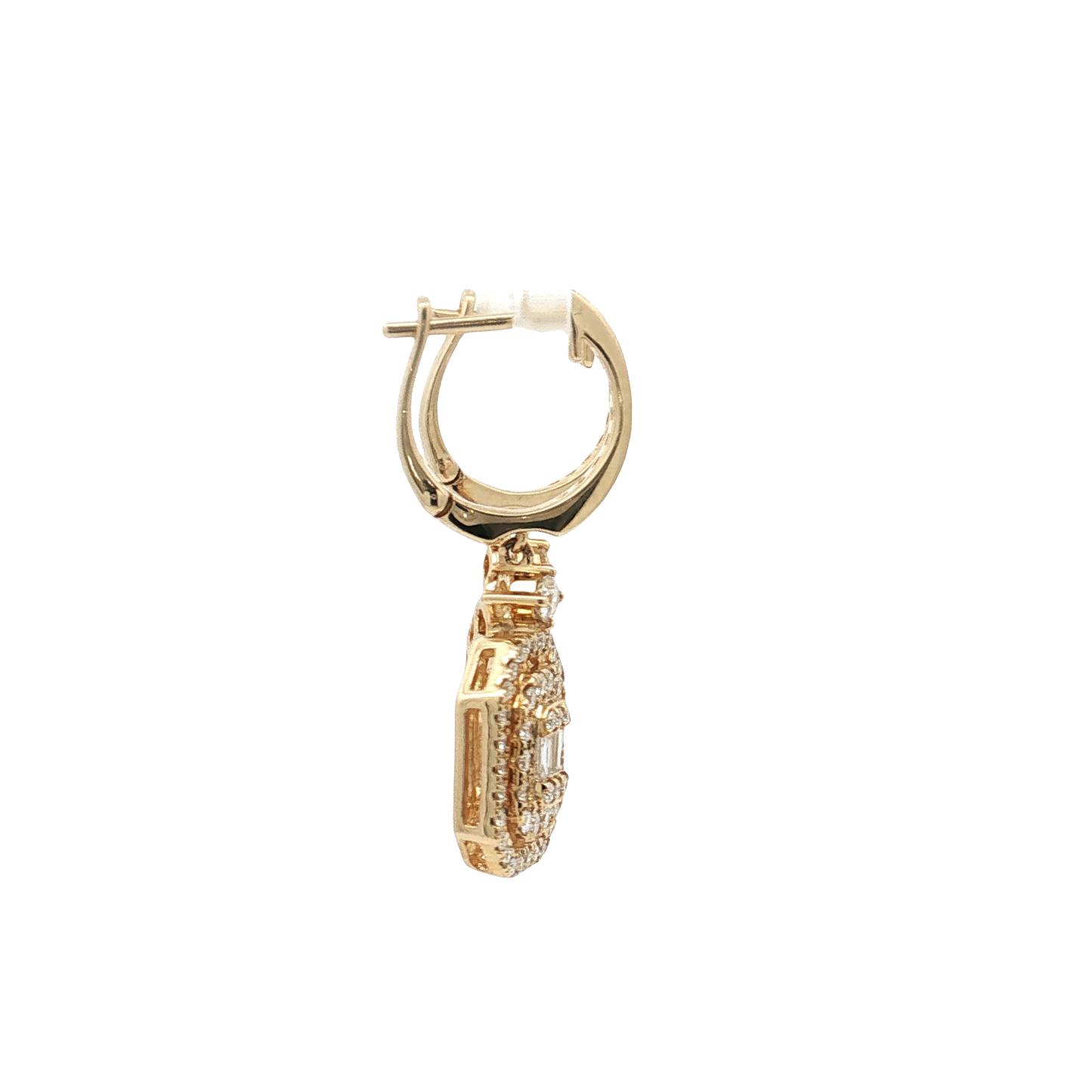 Yellow Gold Diamond Earrings