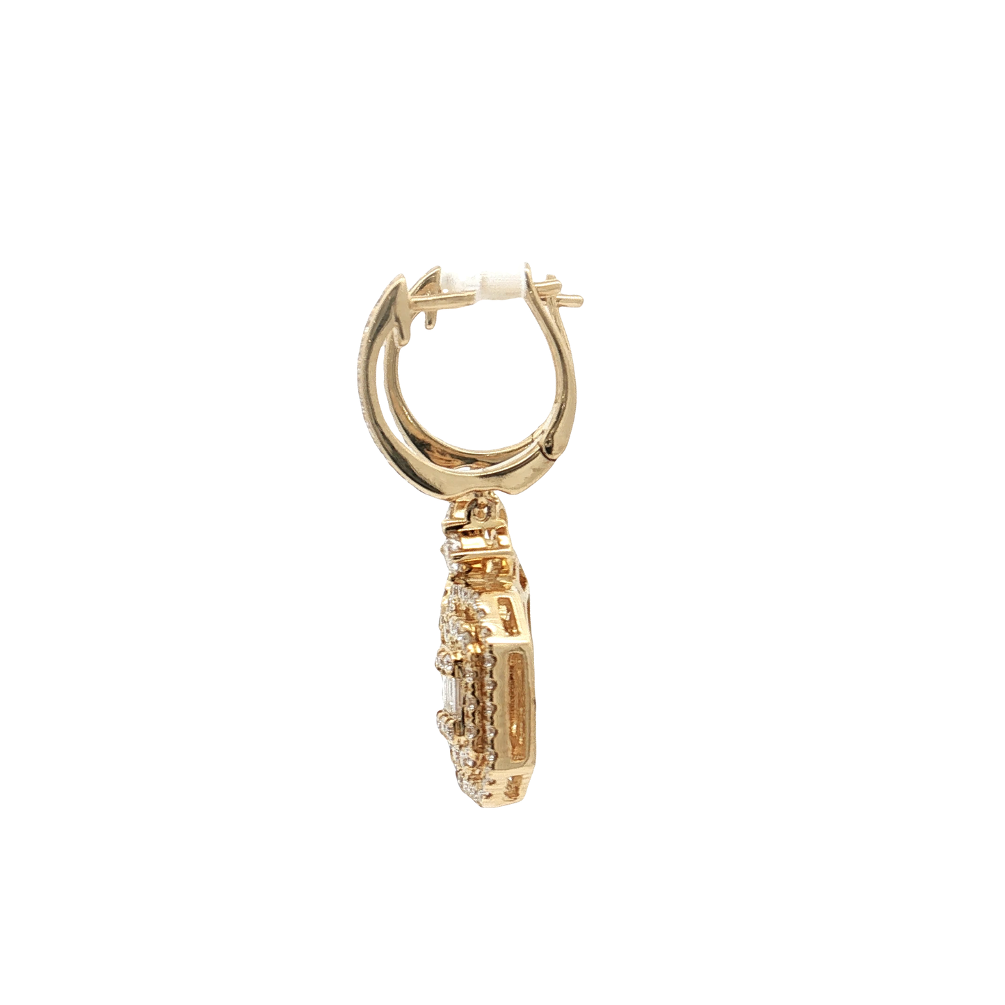 Yellow Gold Diamond Earrings