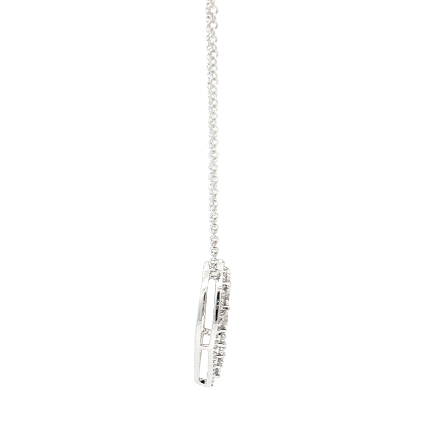 White Gold Diamond Heart Pendant