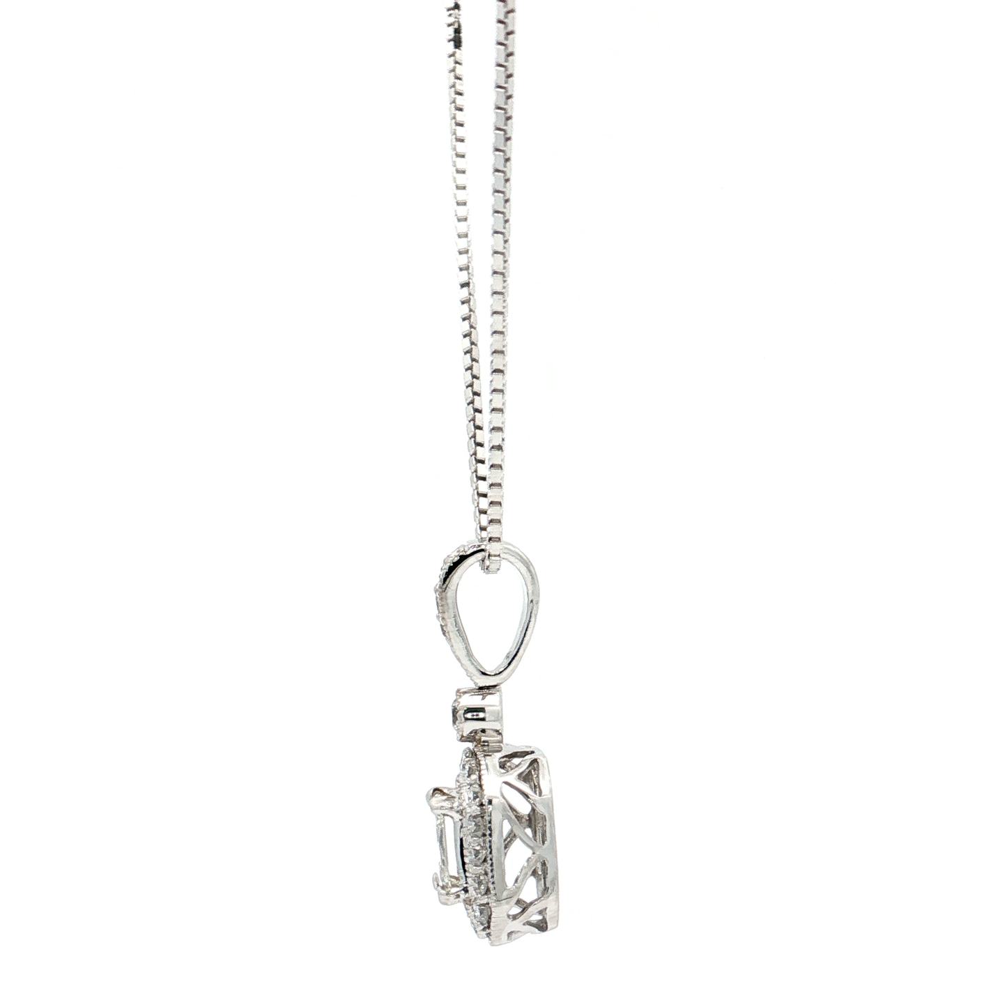 White Gold Diamond Pendant