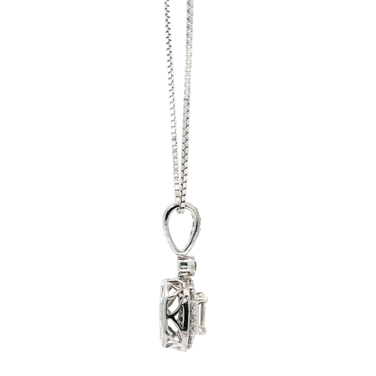 White Gold Diamond Pendant