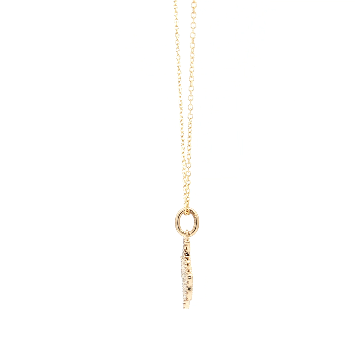 Yellow Gold Diamond Texas Pendant