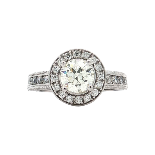White Gold Diamond Bridal Ring
