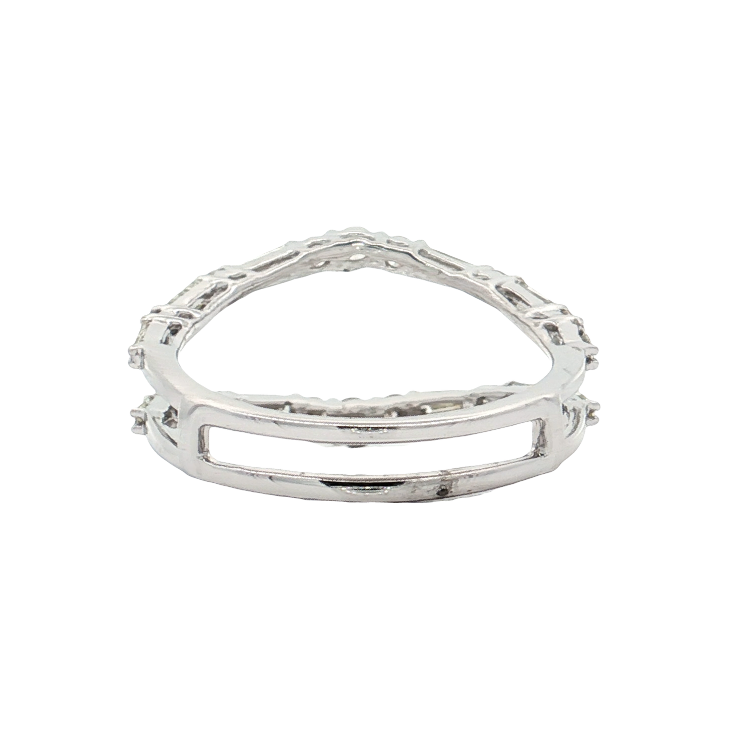 White Gold Diamond Ring Guard