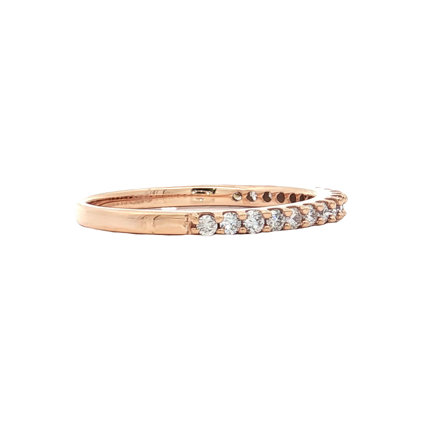 Rose Gold Diamond Wedding Band