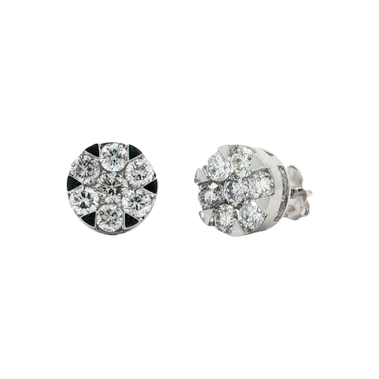 White Gold Diamond Studs