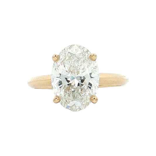 Yellow Gold Lab-Diamond Ring