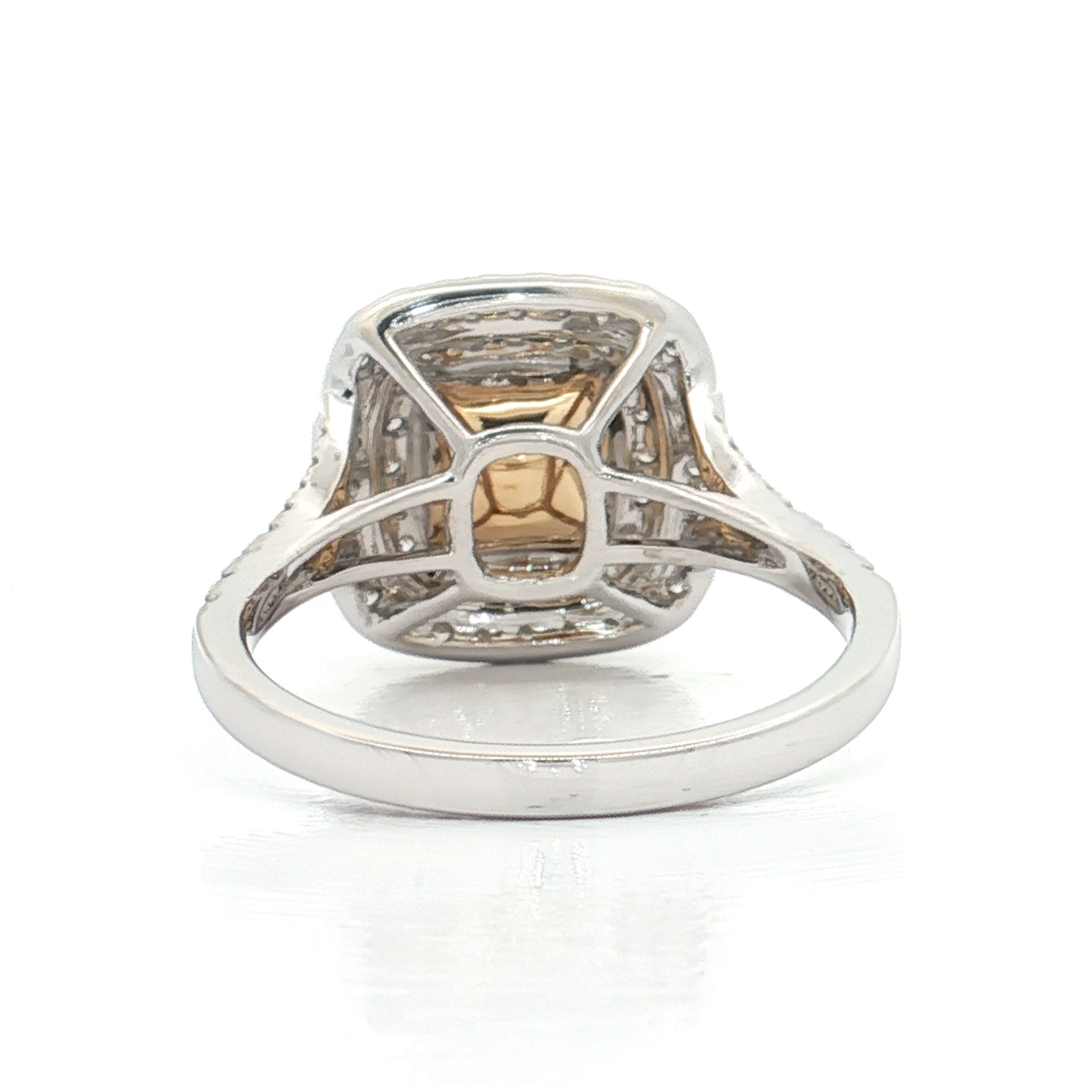 White Gold Ruby & Diamond Ring