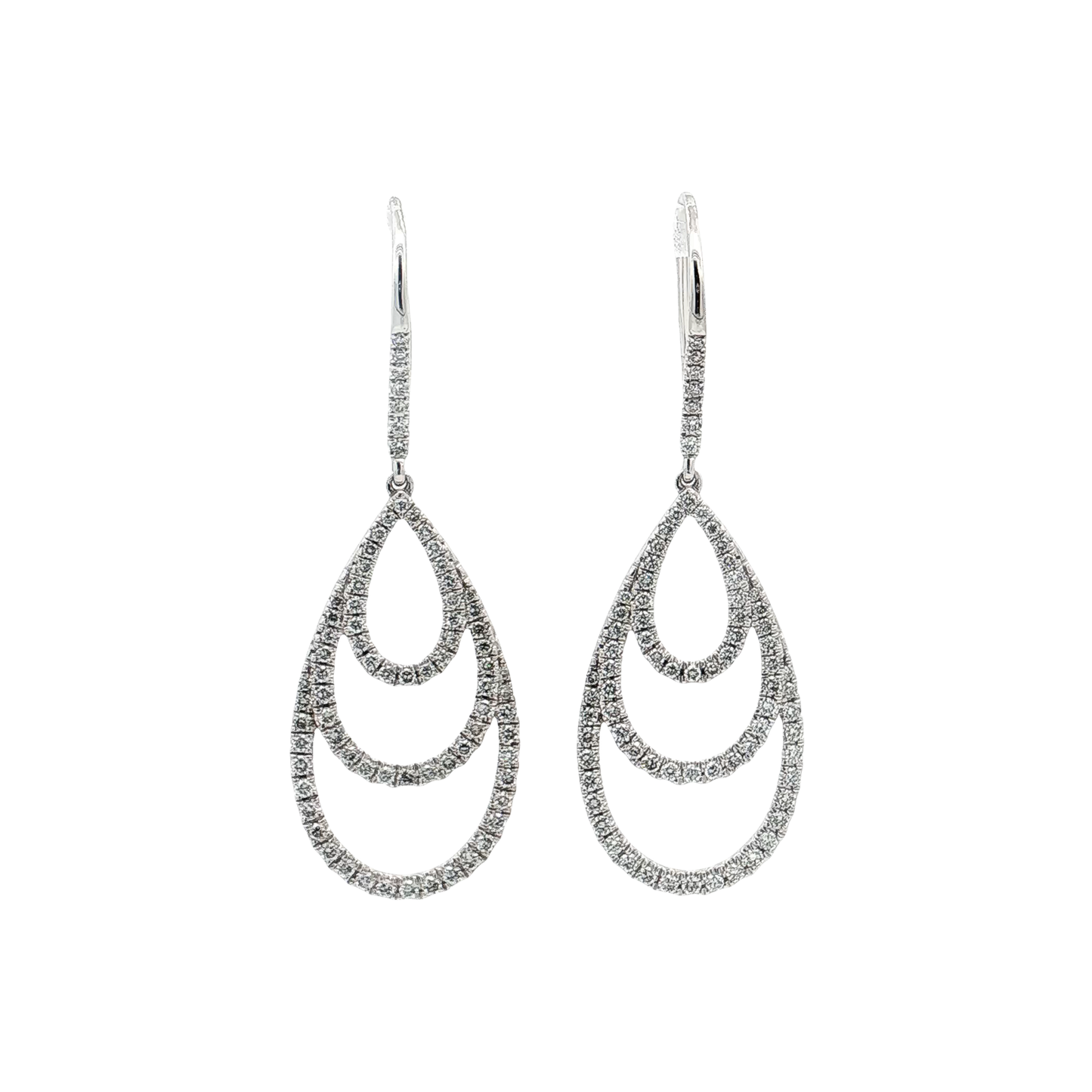 White Gold Diamond Earrings