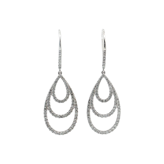 White Gold Diamond Earrings