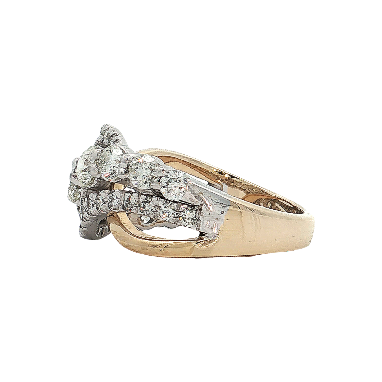 Yellow Gold Diamond Fashion Ring