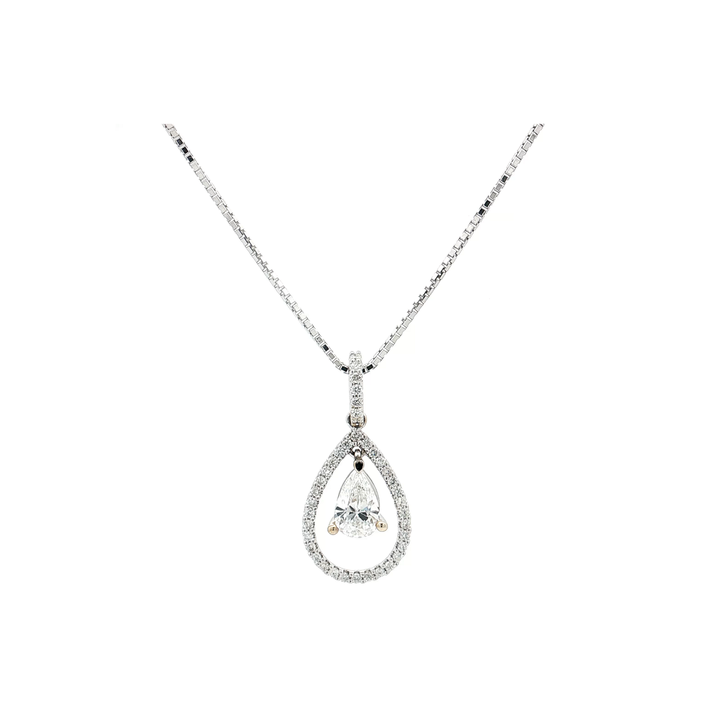 White Gold Diamond Pendant