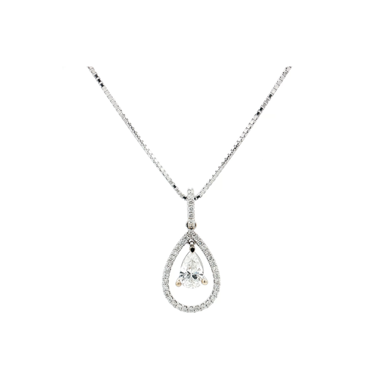 White Gold Diamond Pendant