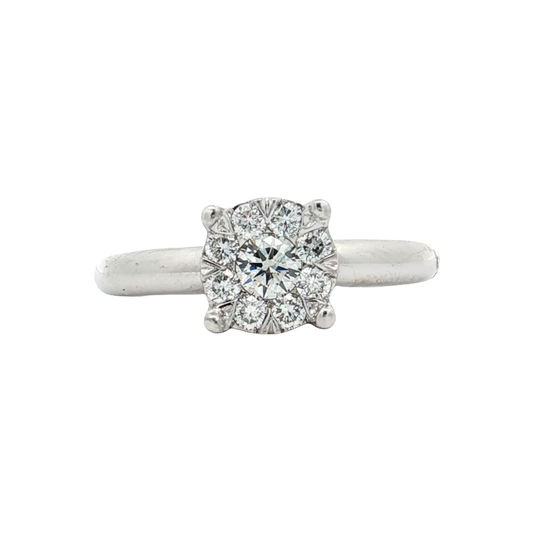 White Gold Diamond Bridal Ring