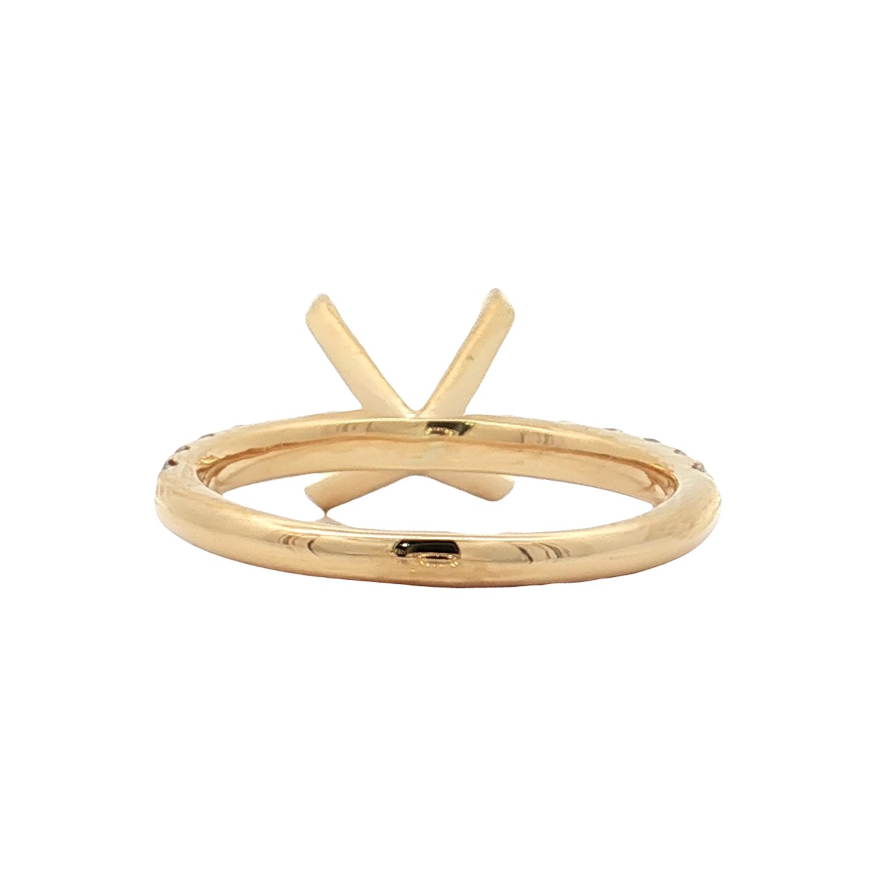 Yellow Gold Diamond Bridal Setting