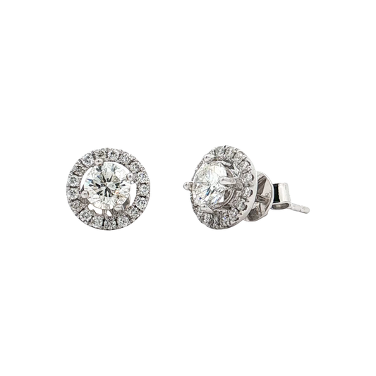 White Gold Diamond Studs