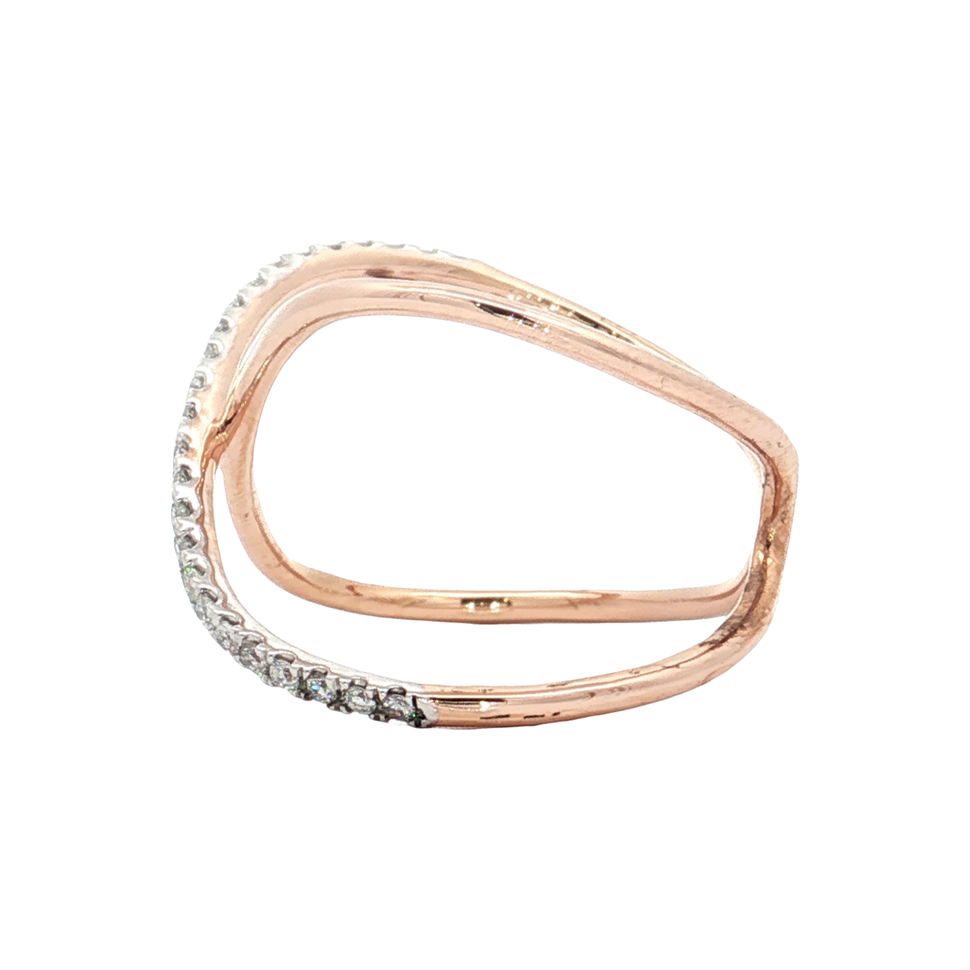 Rose Gold Diamond Fashion Ring