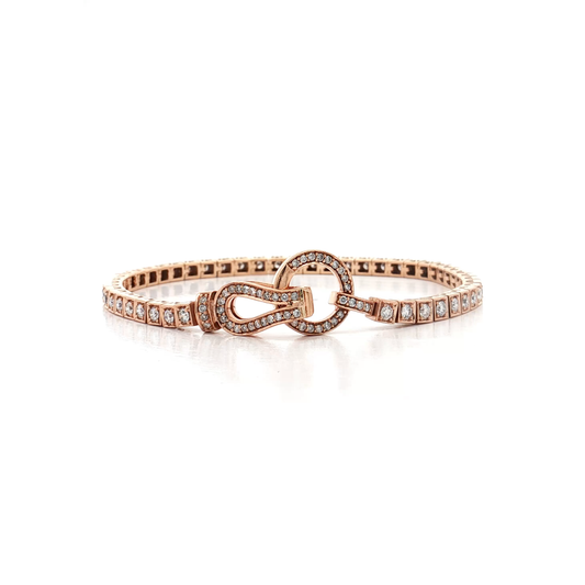 Rose Gold Diamond Tennis Bracelet