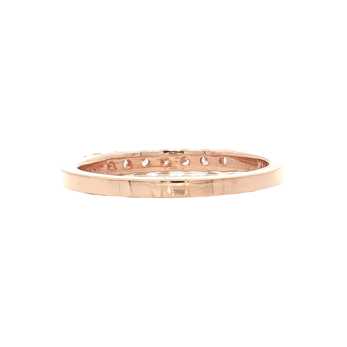 Rose Gold Diamond Wedding Band