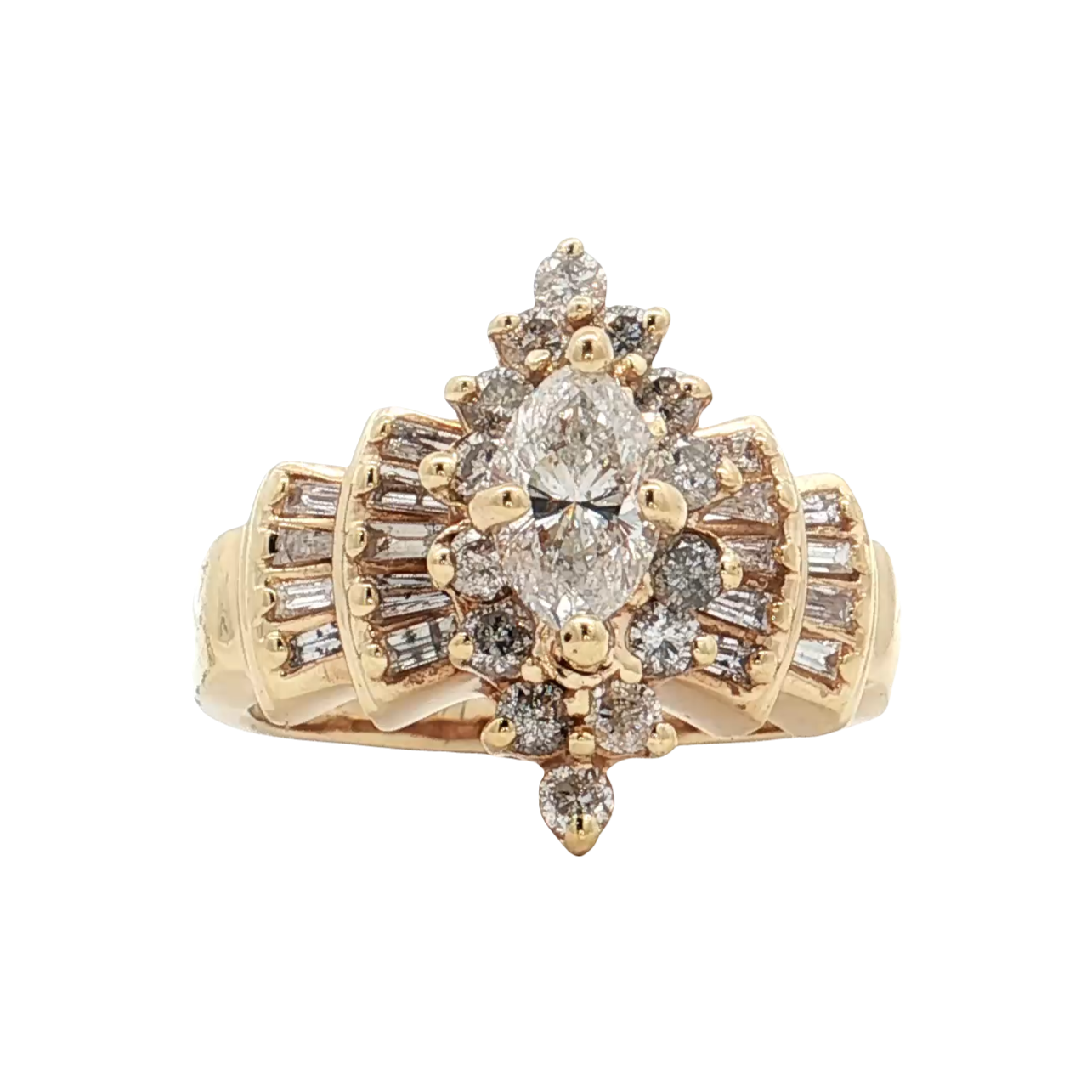 Yellow Gold Diamond Bridal Ring