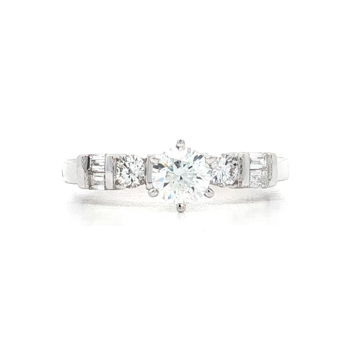 White Gold Diamond Bridal Ring