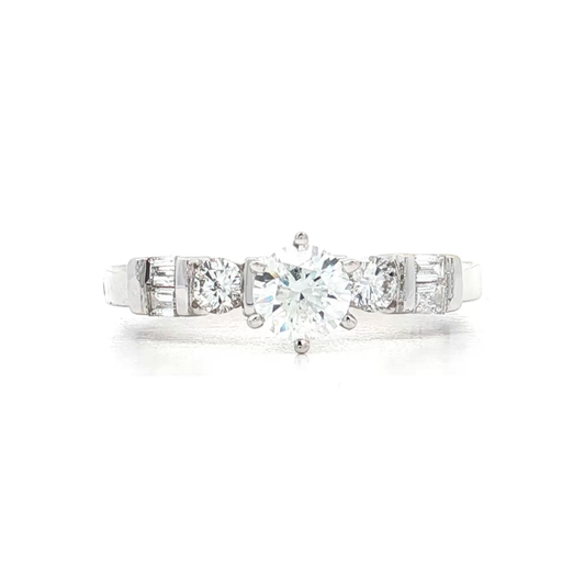 White Gold Diamond Bridal Ring