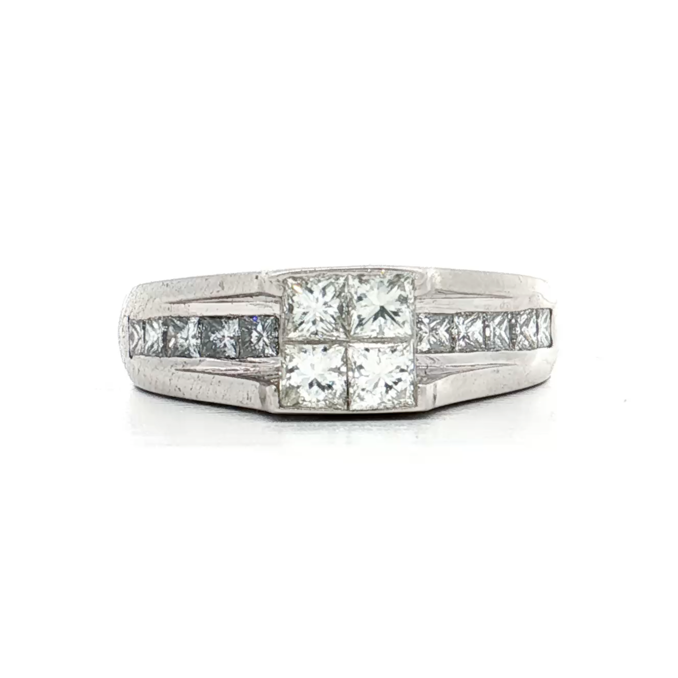 White Gold Diamond Bridal Ring