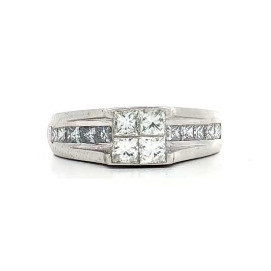 White Gold Diamond Bridal Ring