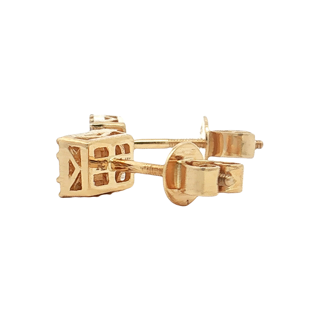 Yellow Gold Diamond Studs