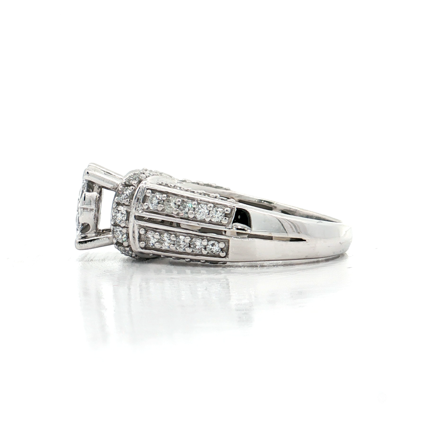 White Gold Diamond Bridal Ring