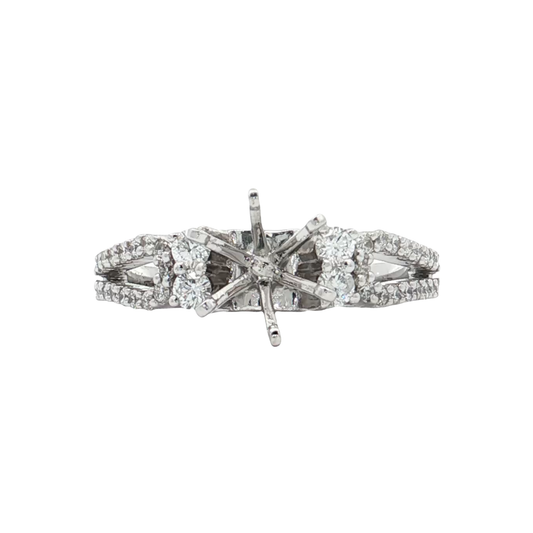 White Gold Diamond Bridal Setting