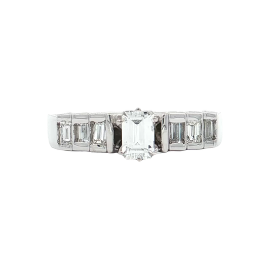 White Gold Diamond Bridal Ring
